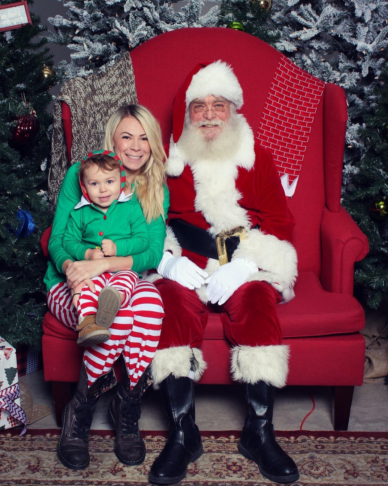 IFFEI Family Matching Christmas Pajamas Set One Piece Striped Hooded Sleepwear Santa Claus Elf Onesie Outfit