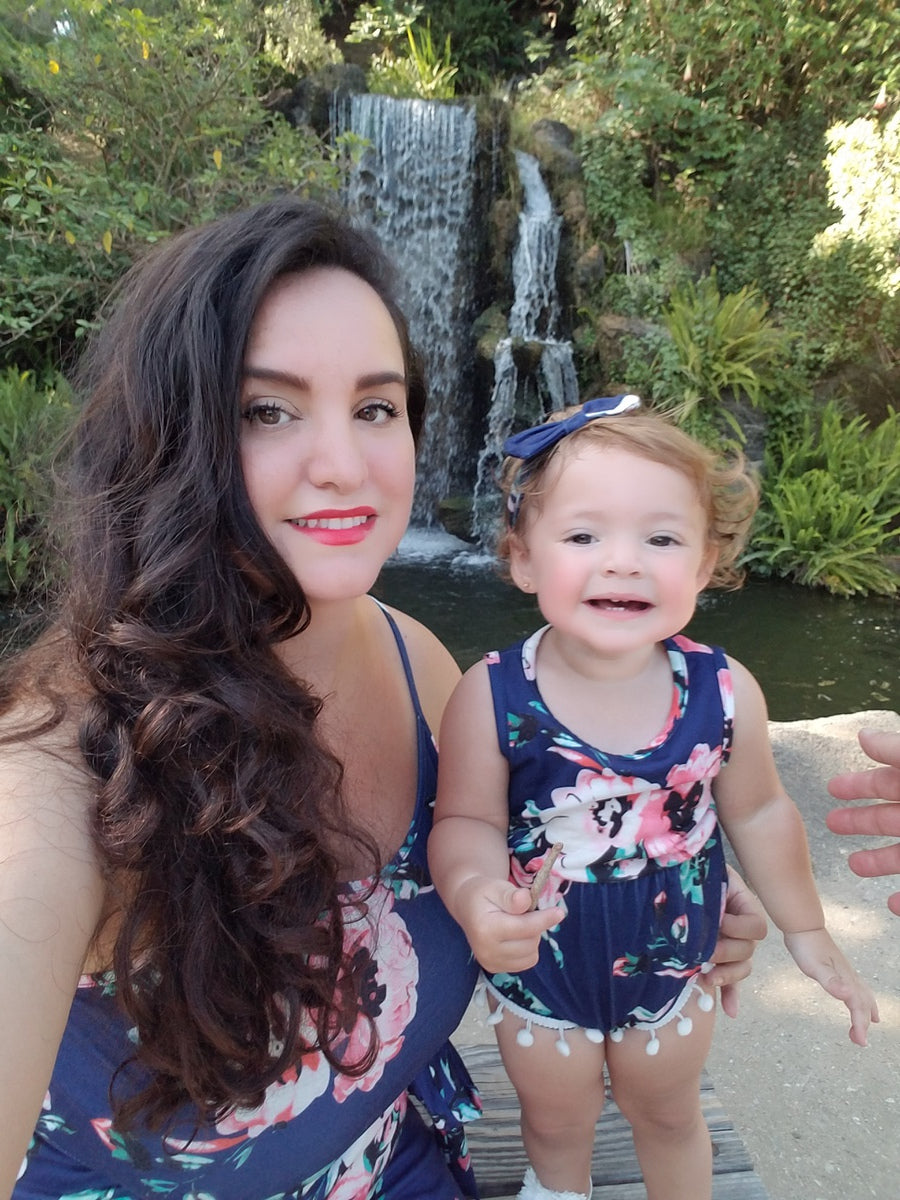 IFFEI Mommy and Me Matching Dress Spaghetti Strap Summer Casual Sundress Beach Sleeveless Dress with Headband