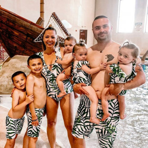 matching bathing suits family