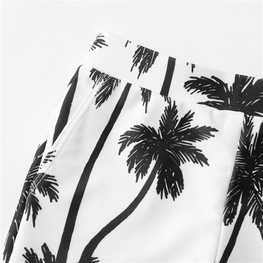 Black White Tankini Ruffles Matching Swimwear - Girl 2T