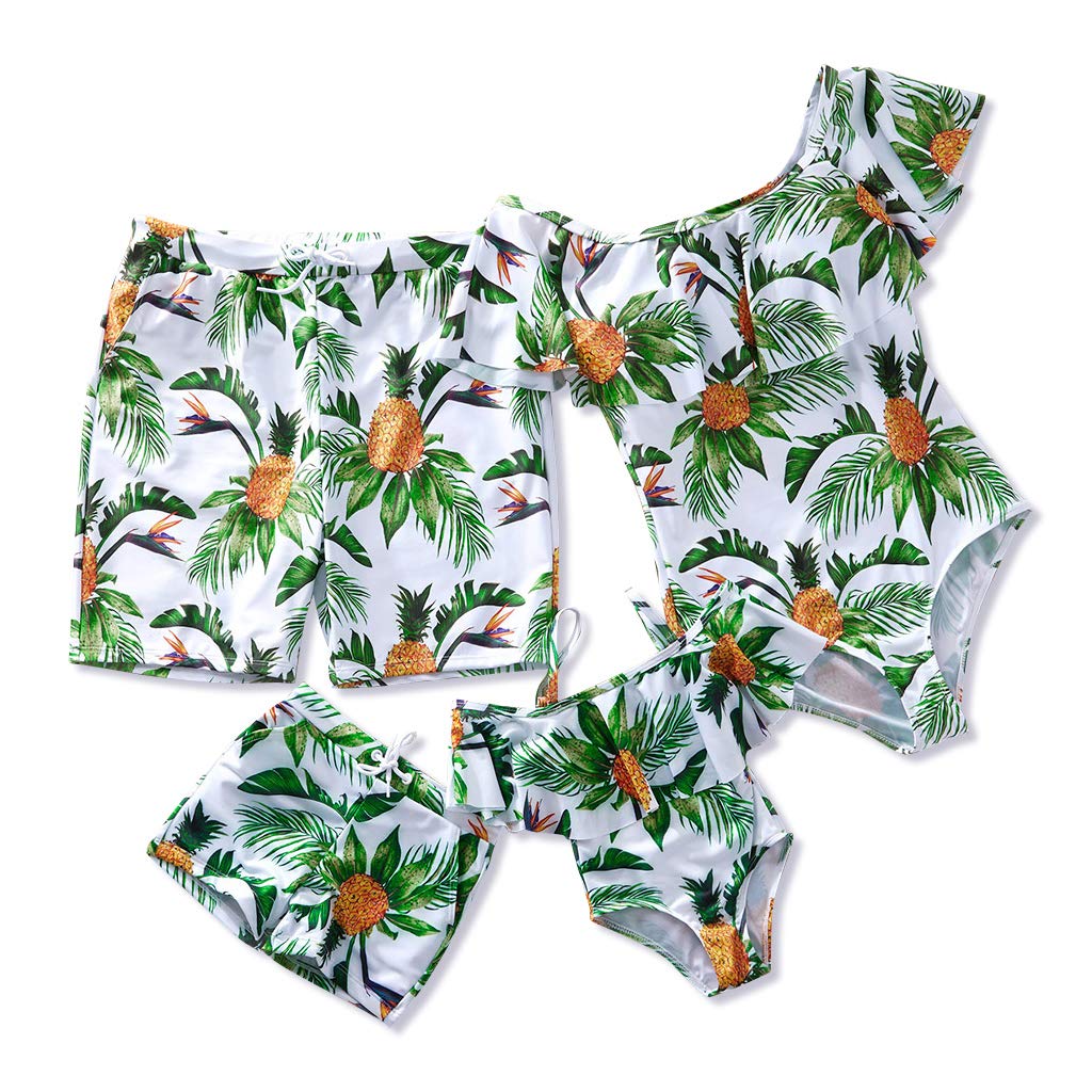 Pineapple Printed Matching Swimwear for Family - Girl 3-6M